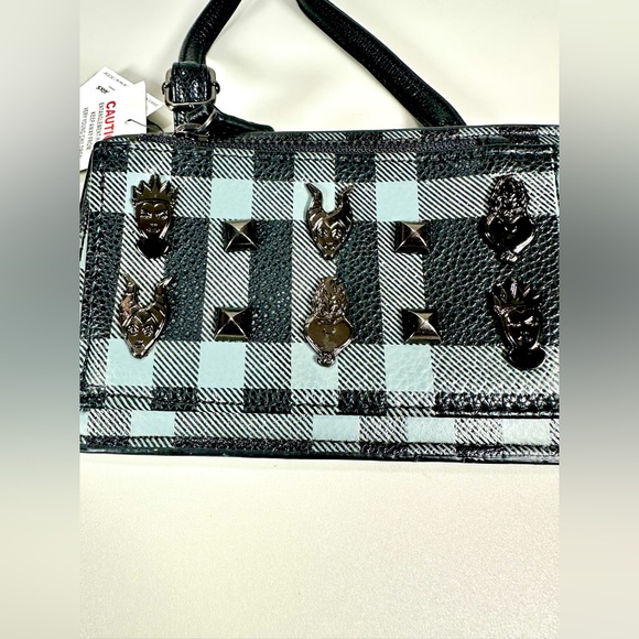 NWT Disney Parks Boutique Villains Checkered Crossbody Bag - Picture 13 of 14